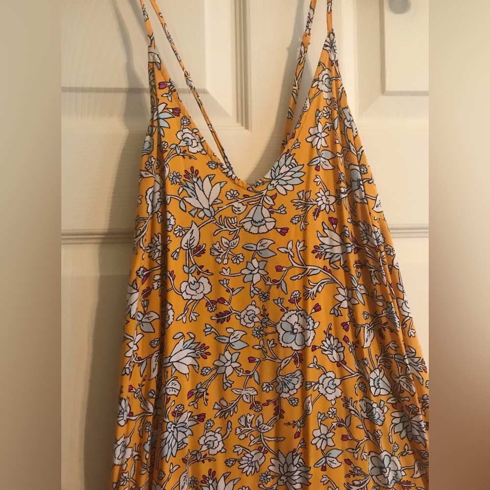 Old Navy Yellow Floral Maxi